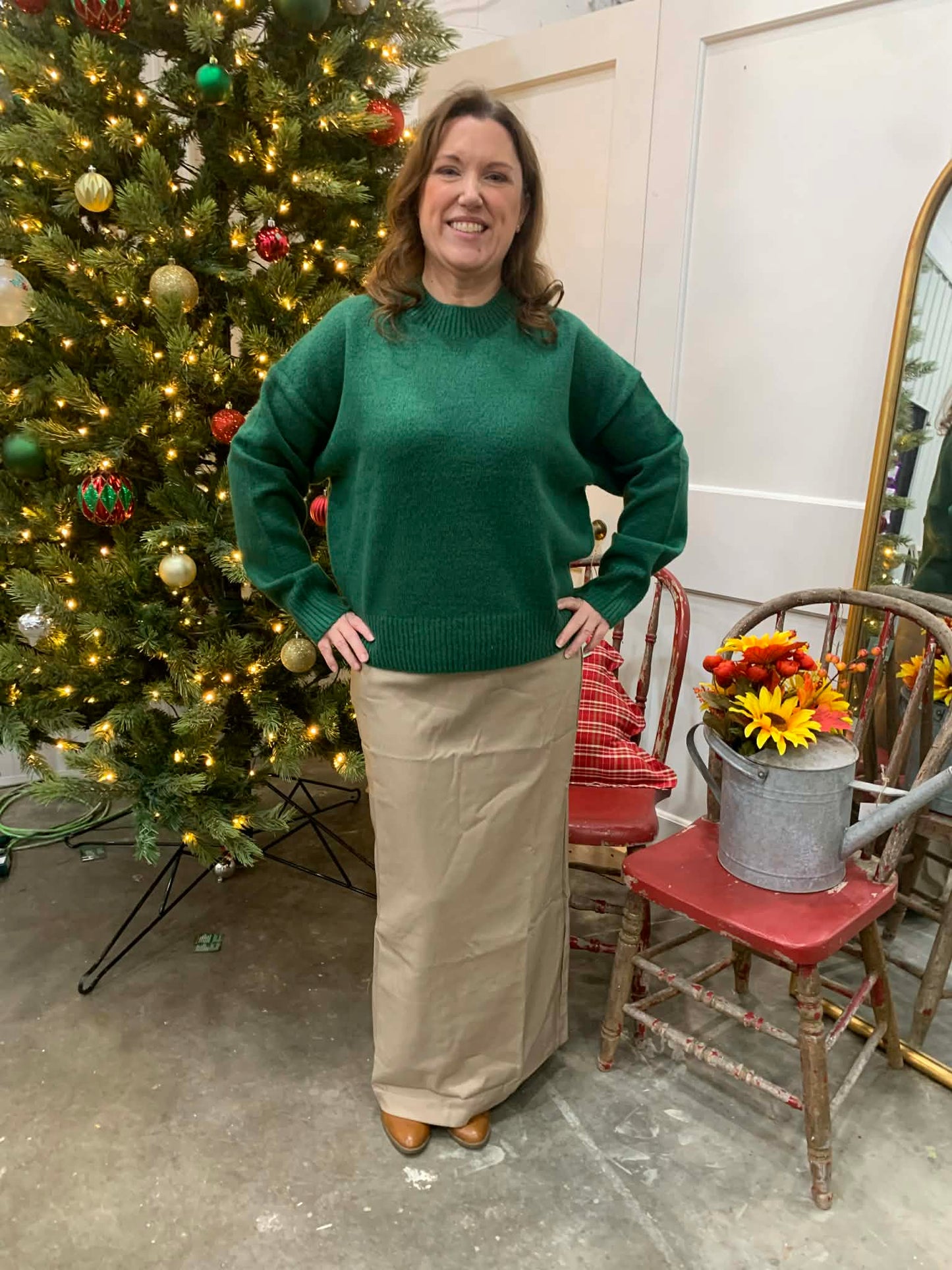 Green Sweater