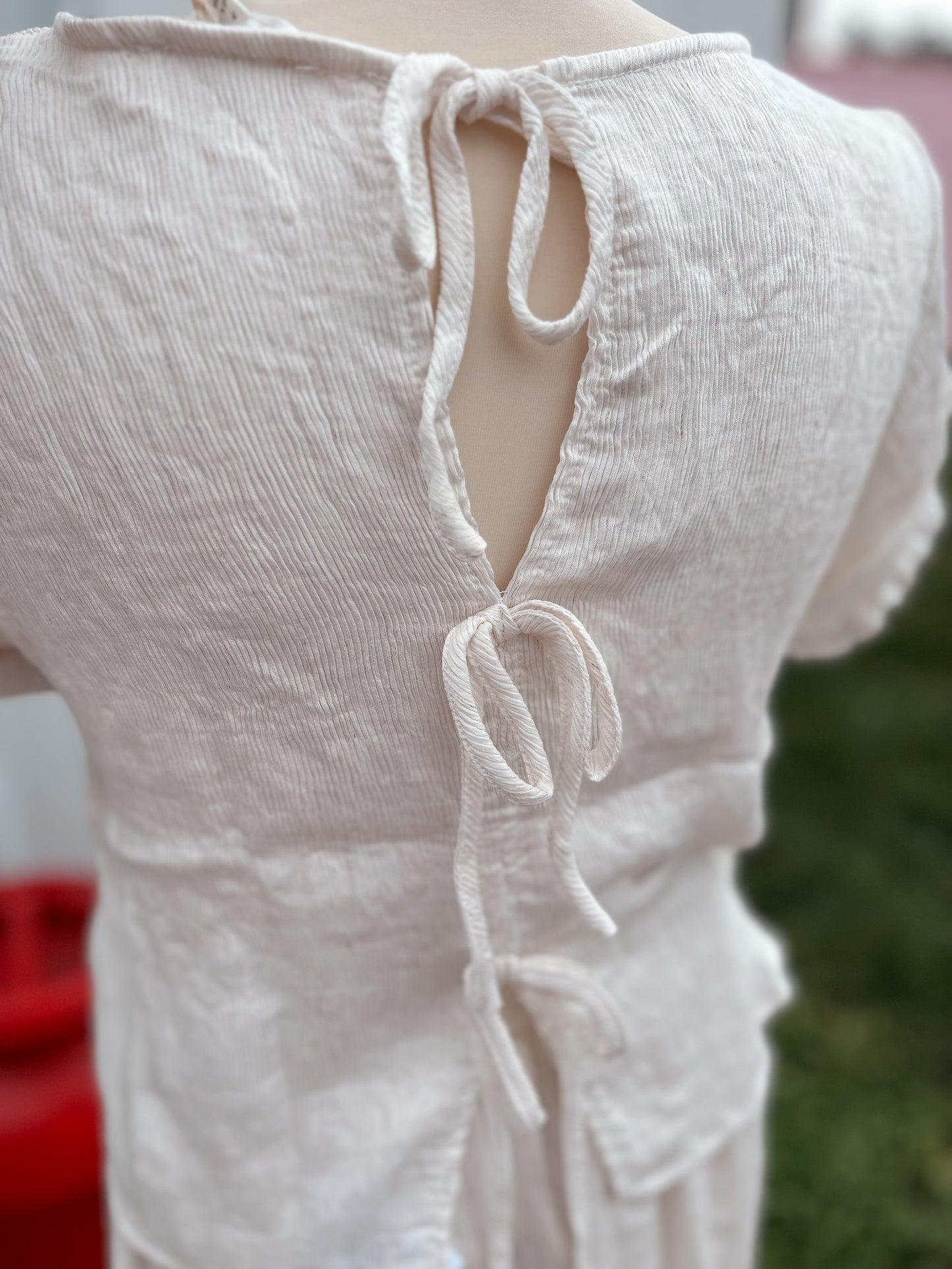 Crinkle Knit Top