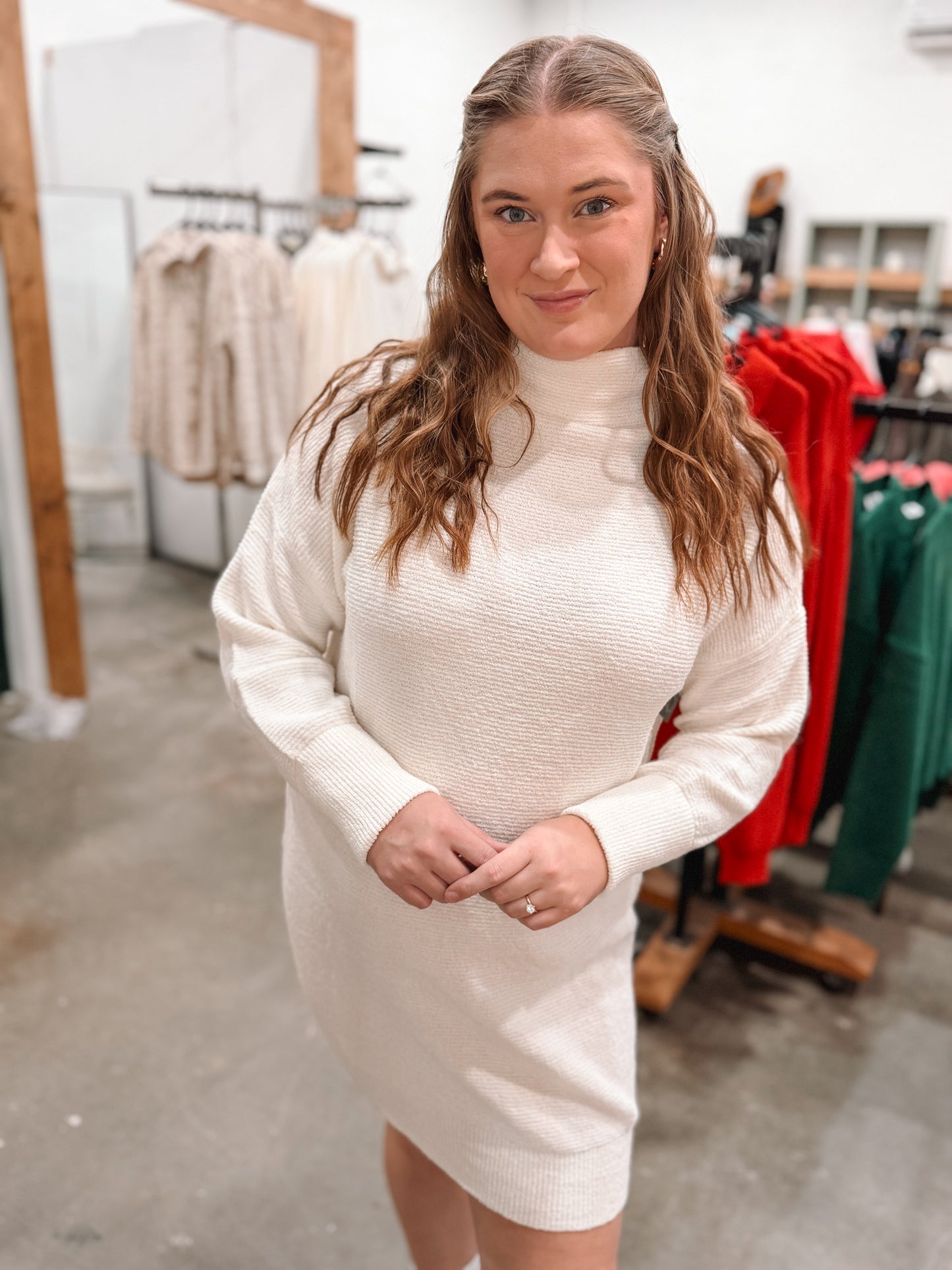 White Sweater Dress