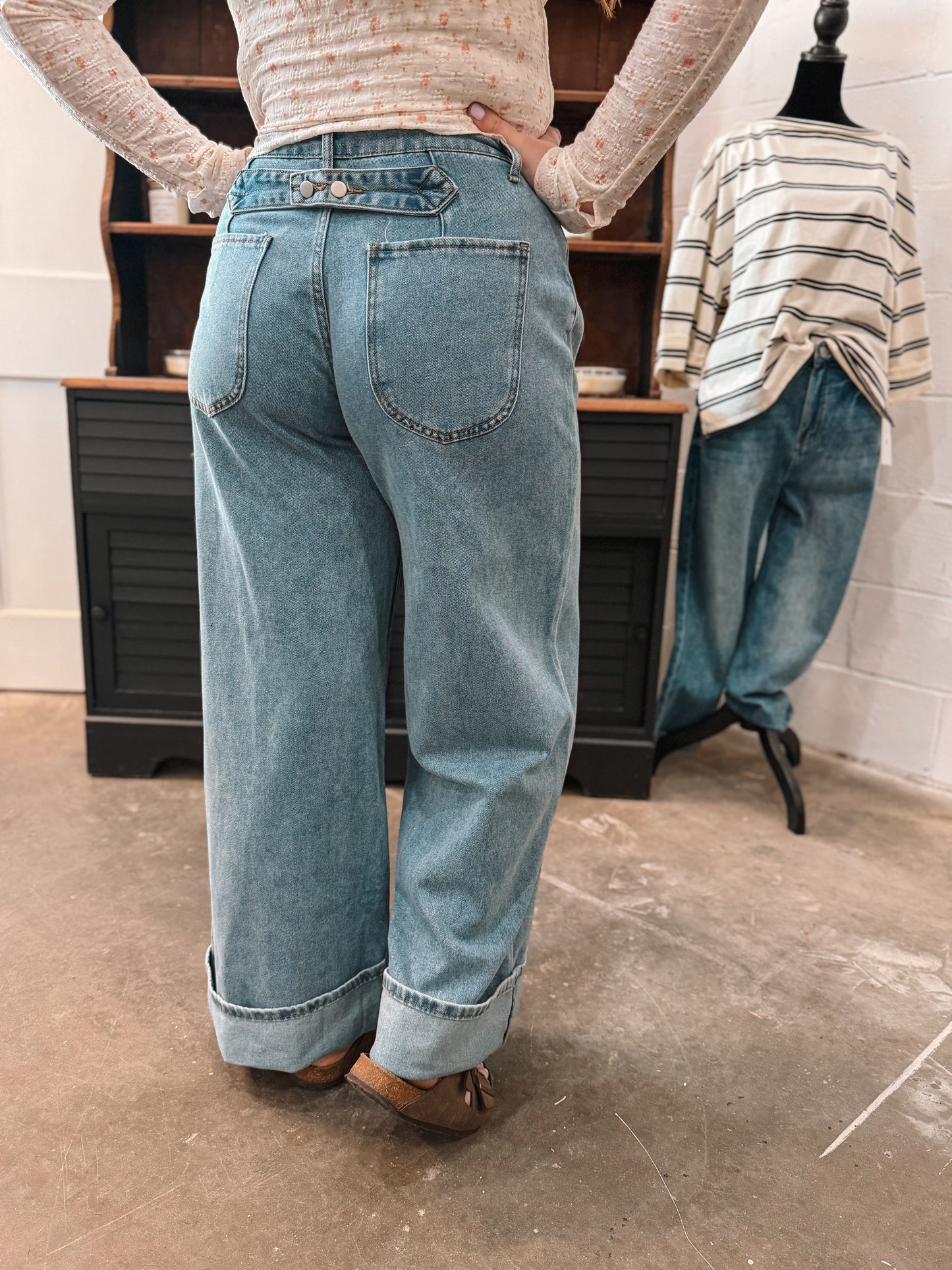 Cuffed Denim