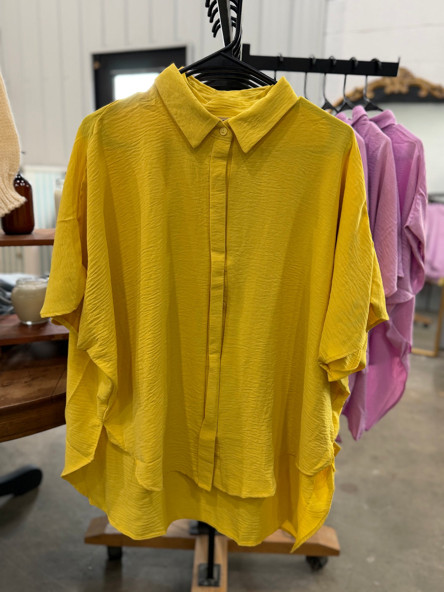 Button Up Top - Lemon