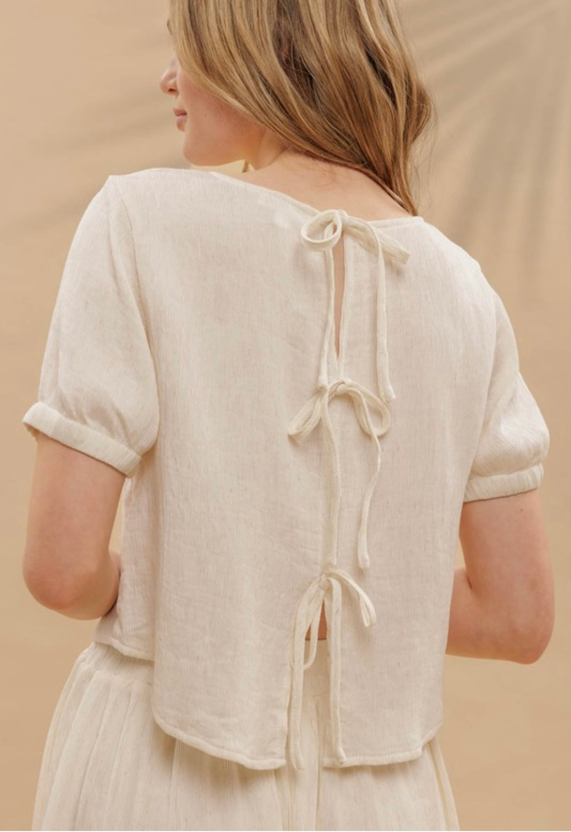 Crinkle Knit Top