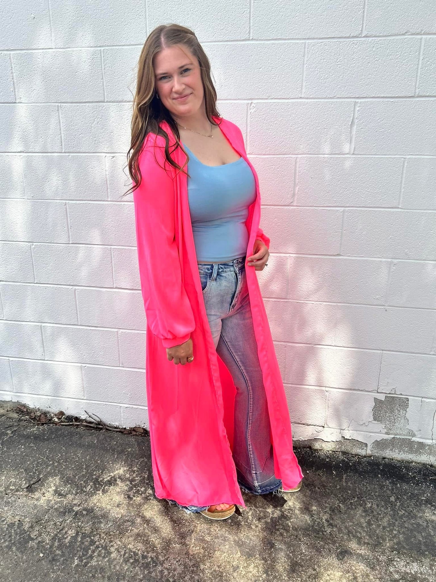 Neon Pink Duster