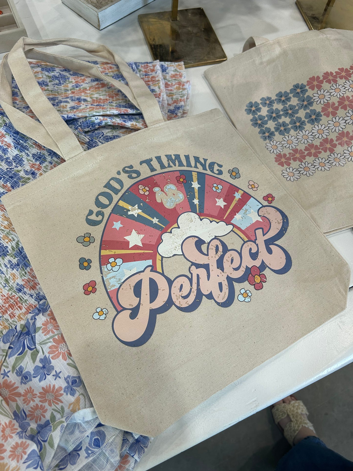 God’s Timing is Perfect Canvas Bag