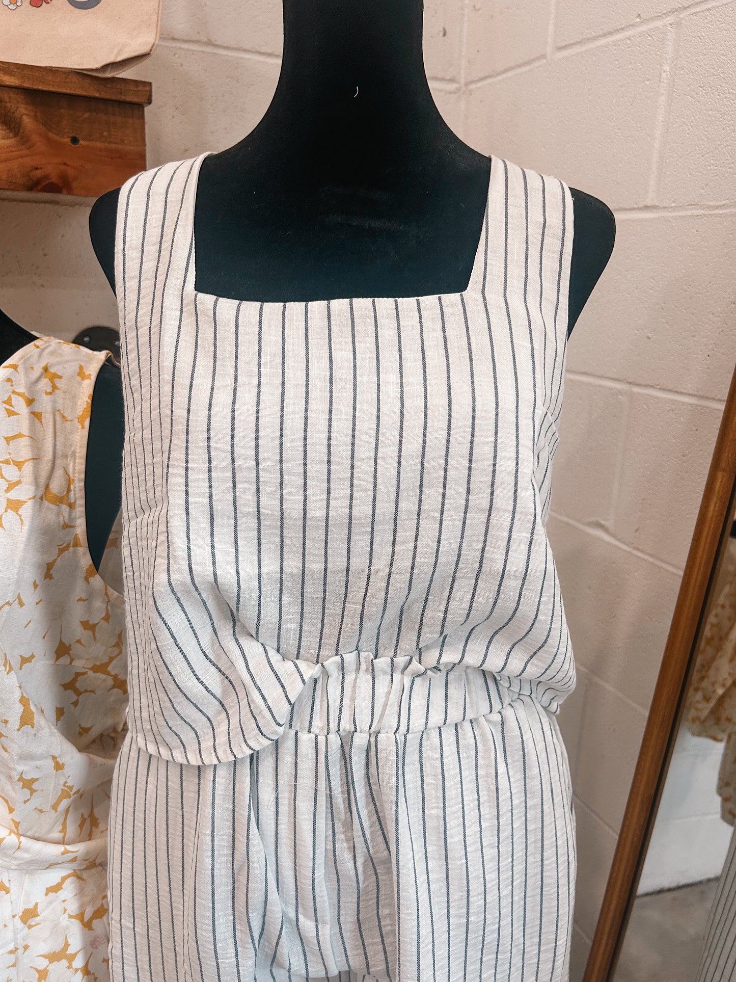 Linen Stripe Tank