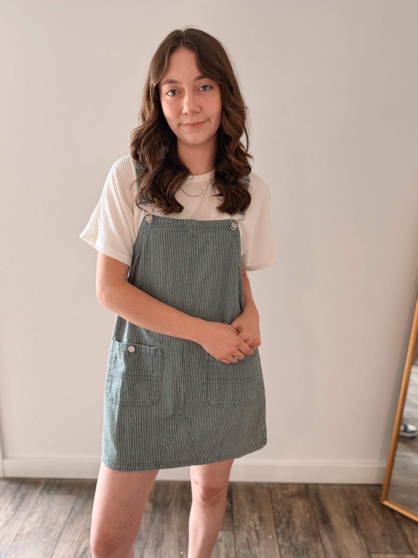 Jean Overalls Dress