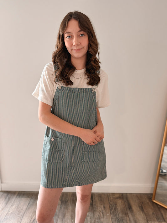 Jean Overalls Dress