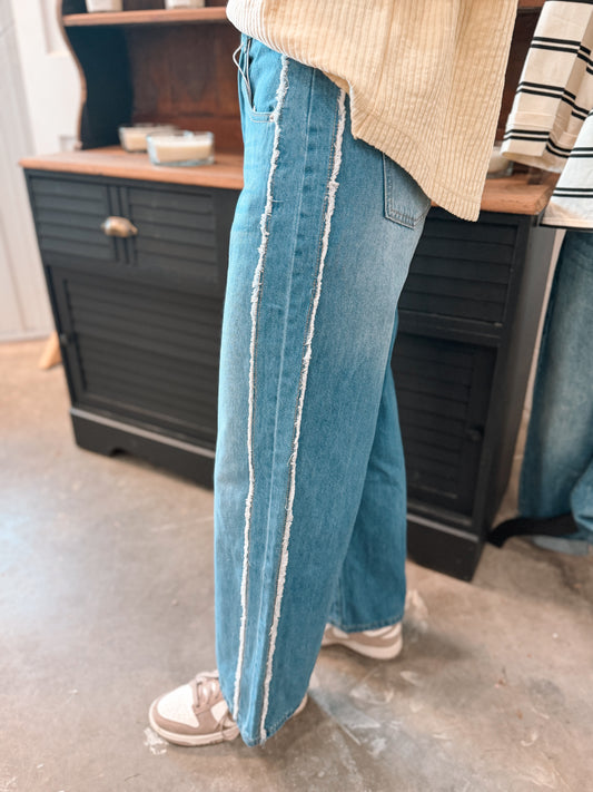 Frayed Detail Jeans