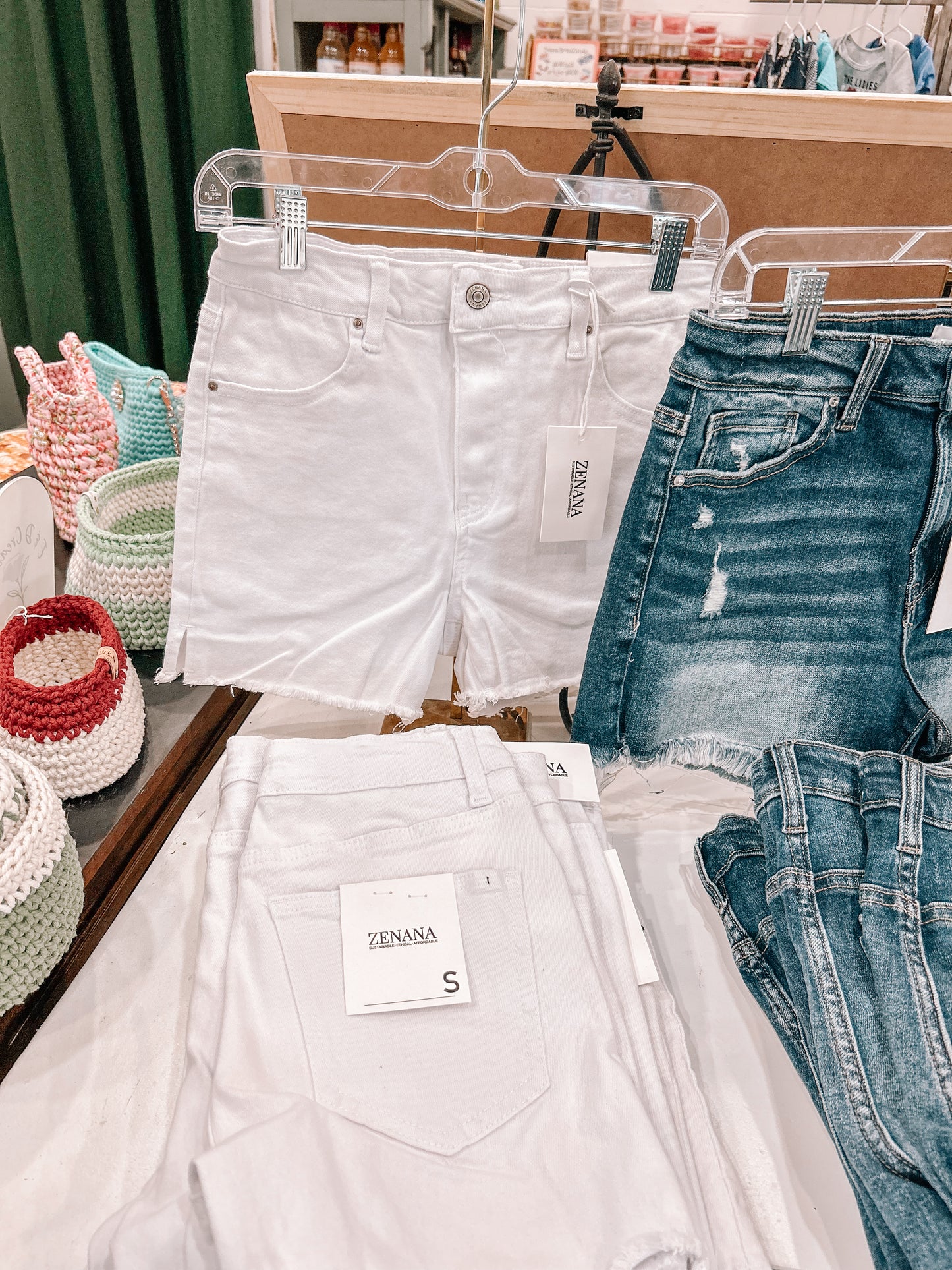 White Shorts