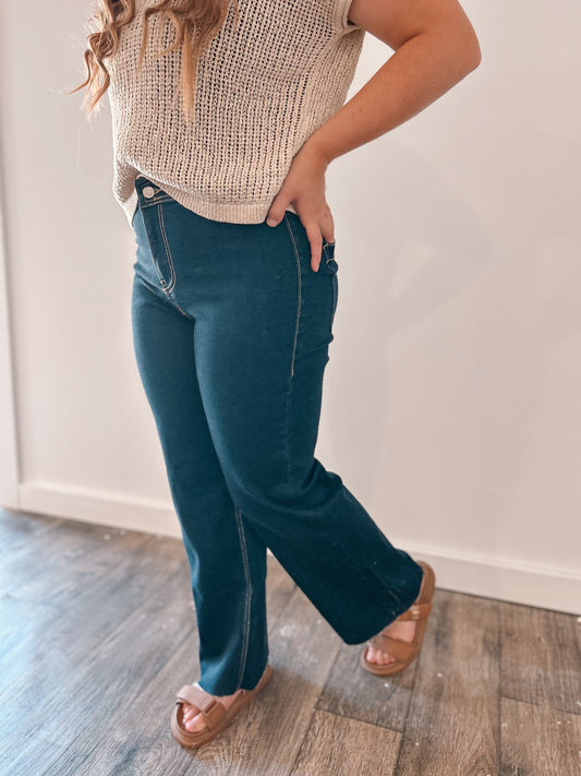 Dark Straight Leg Denim