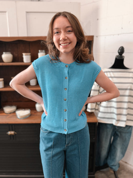 Spring Blues Vest