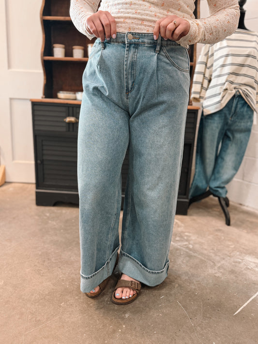 Cuffed Denim