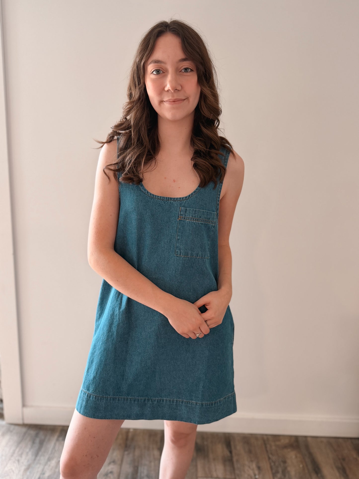 Denim Shift Dress