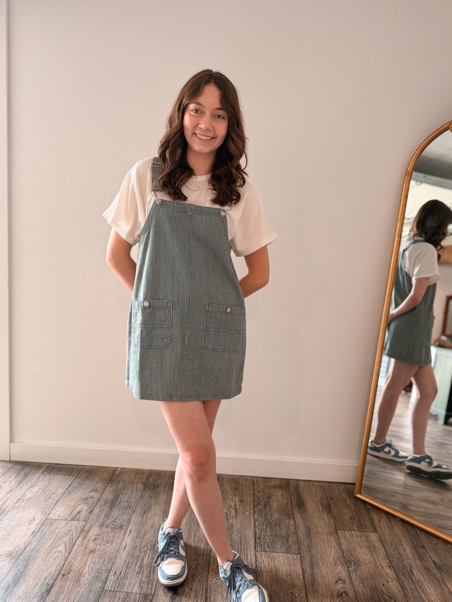 Jean Overalls Dress