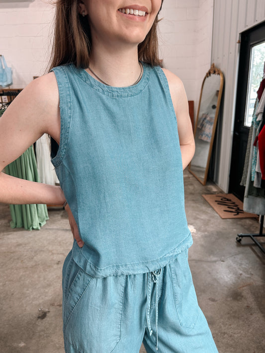 Chambray Top