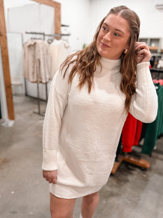 White Sweater Dress