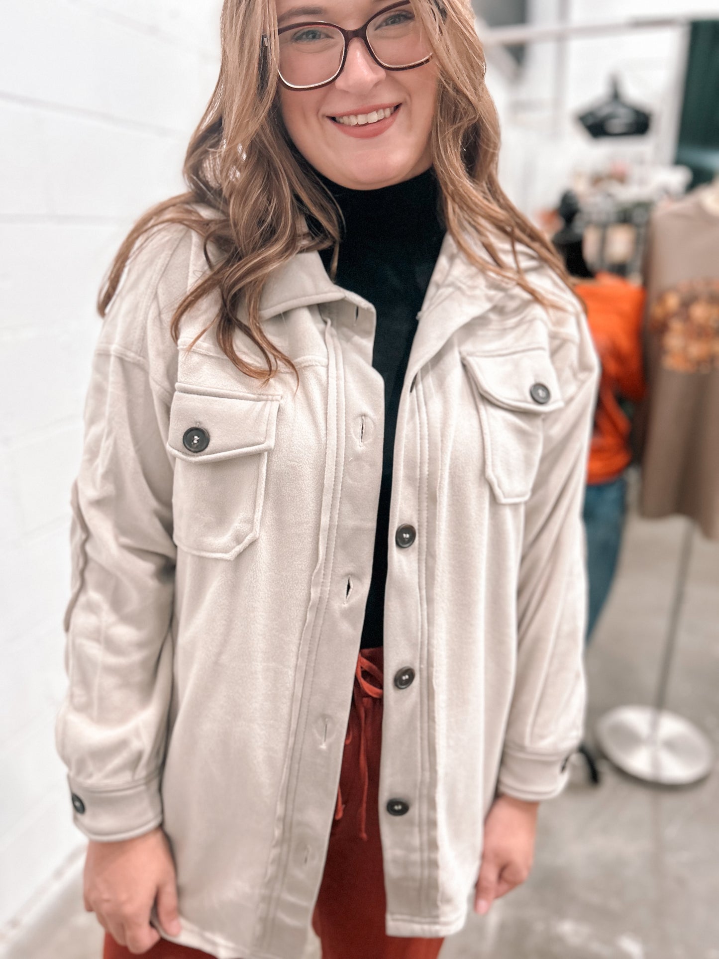 Elbow Patch Shacket