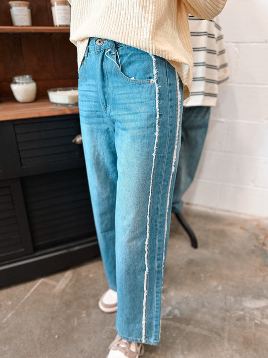Frayed Detail Jeans