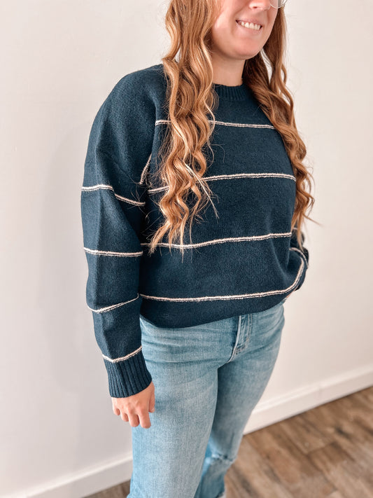 Navy Stripe Sweater
