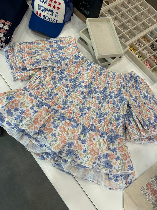 Floral Smocked Top