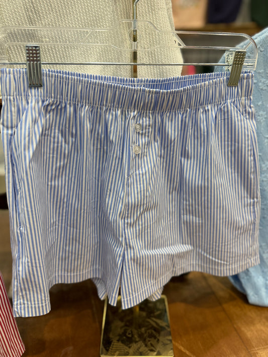 Blue Striped Shorts