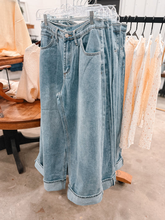 Cuffed Denim