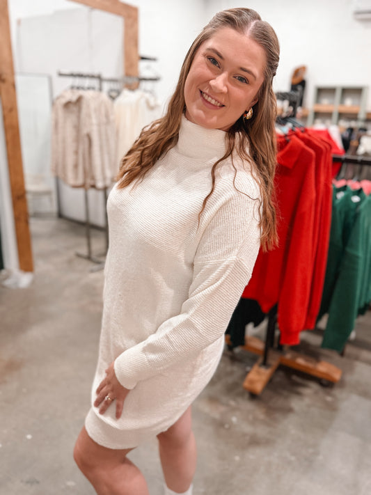 White Sweater Dress