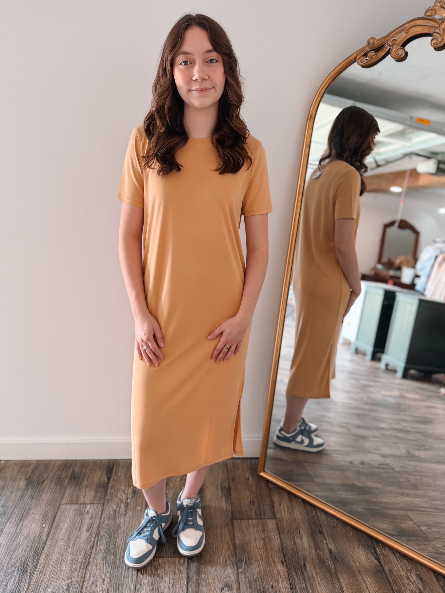 Sunflower Field T-Shirt Dress