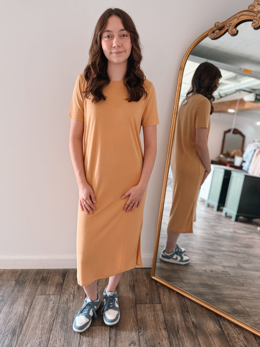 Sunflower Field T-Shirt Dress