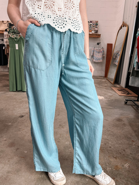Chambray Pants