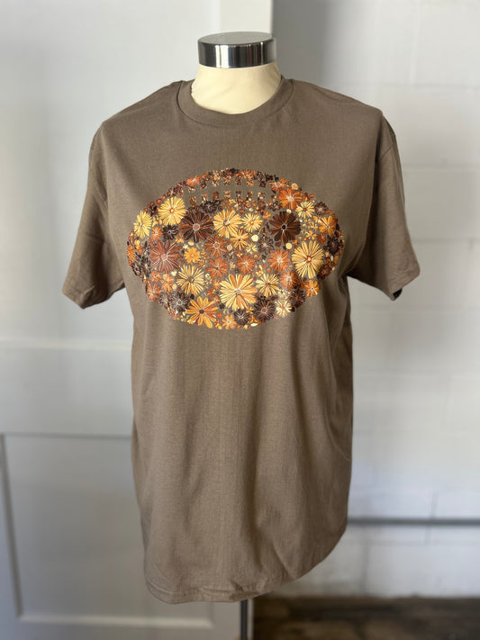 Floral Football Tee