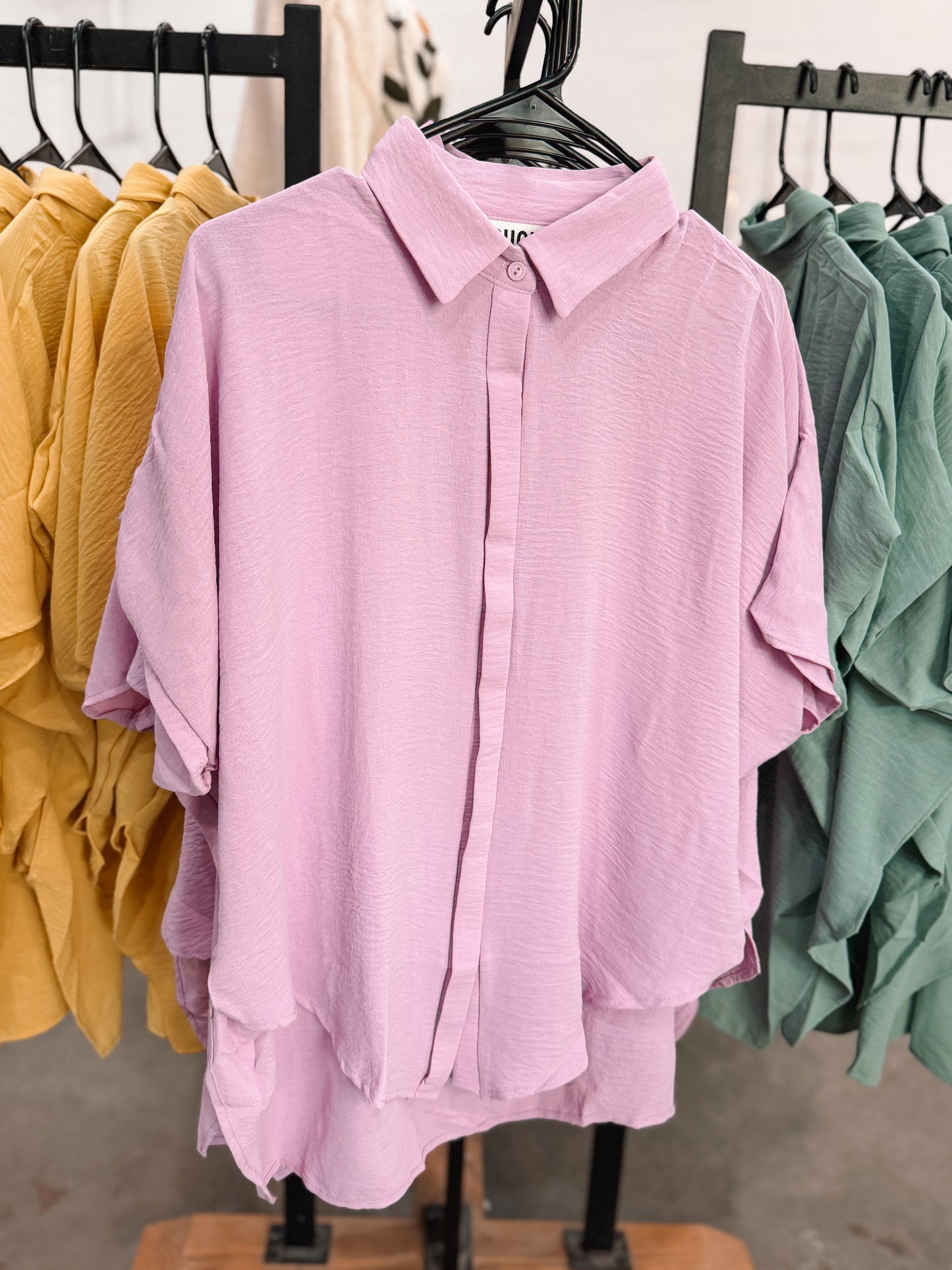 Button Up Top - Lavender