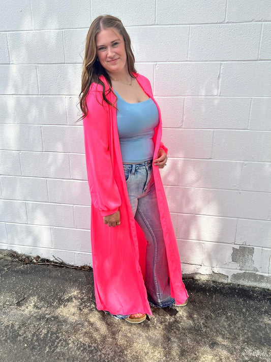 Neon Pink Duster