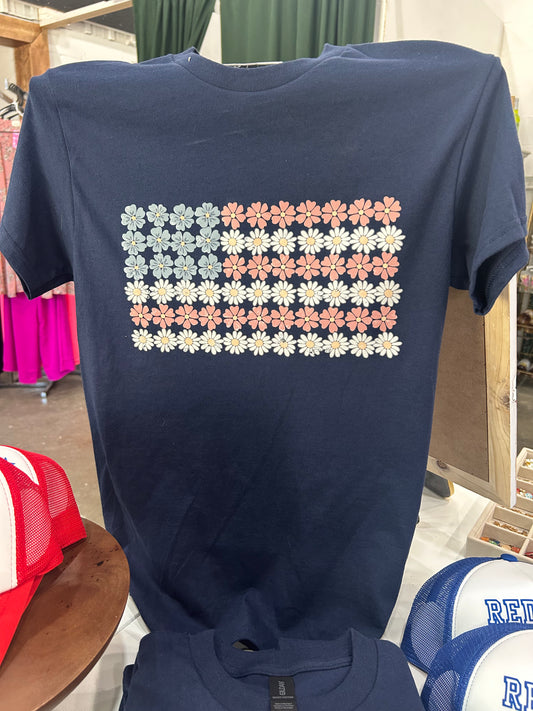 Floral Americana Tee
