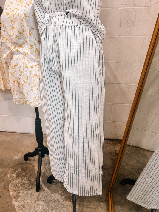 Linen Stripe Pants